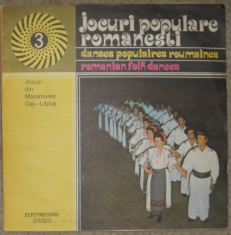 Vinyl/vinil Jocuri Populare Romanesti vol 3,Maramures,Oas-Lapus ST-EPE 01683,VG foto