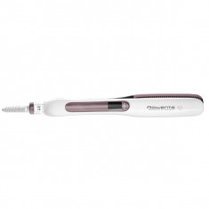 Placa de indreptat parul ROWENTA Premium Care Brush &amp;amp;amp; Straight SF7510F0, 230?C, alb-roz foto