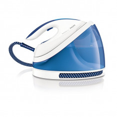 Statie de calcat PHILIPS PerfectCare Viva GC7015/20, SteamGlide, 170g/min, 2400W, alb - albastru foto