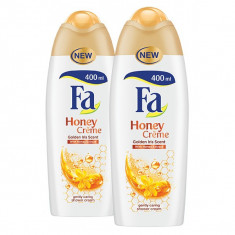 Pachet promo FA Gel de dus Honey Cream, 2 x 400ml foto