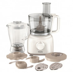 Robot de bucatarie PHILIPS Daily Collection HR7628/00, vas 2.1l, blender 1.75l, 650W, alb foto