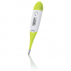 Termometru digital cu cap flexibil Laica Baby Line TH3302, alb - verde foto