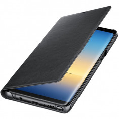Husa Flip Led View SAMSUNG Galaxy Note 8, EF-NN950PBEGWW, Black foto