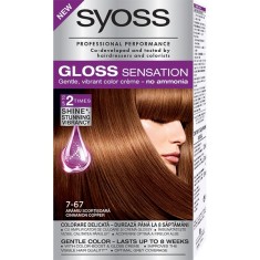 Vopsea de par SYOSS Gloss Sensation 7-67 Aramiu Scortisoara, 115ml foto