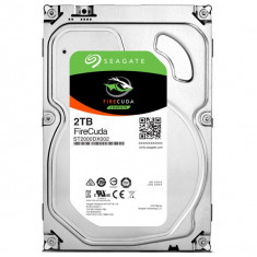 Hard Disk desktop Seagate FireCuda SSHD 2TB+8GB SSD, 7200RPM, SATA3, 64MB, ST2000DX002 foto