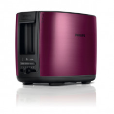 Prajitor de paine PHILIPS HD2628/00, 950W, Rosu de Burgundia foto