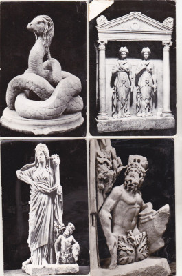 bnk cp Constanta - Muzeul arheologic - lot 8 carti postale uzate foto