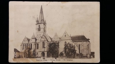 SIBIU - BISERICA EVANGHELICA - INCEPUT DE 1900 foto