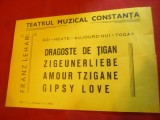 Reclama la Teatrul Muzical Constanta - Dragoste de Tigan 1966