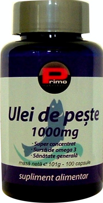 Ulei de peste, OMEGA 3, 1000 mg, 100 capsule moi Ulei de peste, OMEGA 3, 1000 mg, 100 capsule moi