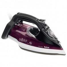 Fier de calcat TEFAL Ultimate Anti-calc FV9740, 2800W, 230g/min, oprire automata, negru-visiniu foto