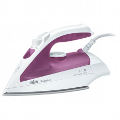 Fier de calcat BRAUN TexStyle 3 TS320C, Ceramica, 100g/min, 2000W, alb-mov foto