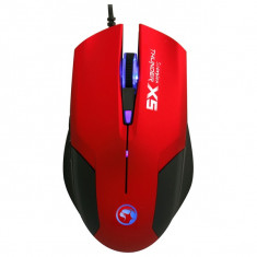 Mouse gaming MARVO X5, 2400 dpi, rosu foto