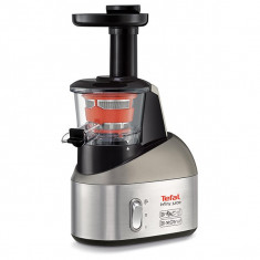 Storcator de fructe si legume cu presare la rece TEFAL ZC258D38, 0.8l, 200W, negru-argintiu foto