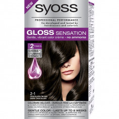 Vopsea de par SYOSS Gloss Sensation 2-1 Ciocolatiu Inchis, 115ml foto
