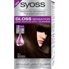 Vopsea de par SYOSS Gloss Sensation 3-1 Saten Mocca, 115ml foto