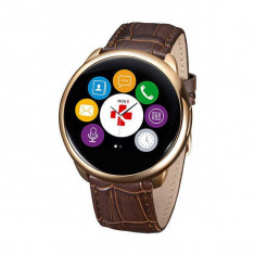 Smartwatch Mykronoz ZeRound Premium Curea Piele + Curea Silicon Maro foto