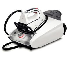 Statie de calcat BOSCH Sensixx DS38 VarioComfort9 TDS3831100, Ceranium Glissee, 1.4l, 400g/min, 3100W, alb - argintiu foto