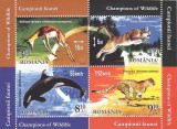 CAMPIONII FAUNEI ,2015 ,BLOC,MNH,NEOBLITERAT,ROMANIA.