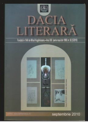 (C7934) REVISTA &amp;quot;DACIA LITERARA&amp;quot; SEPTEMBRIE 2010 foto