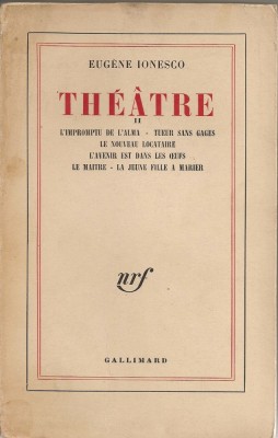 Eugen Ionesco - Theatre - vol. II - 1969 foto