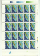Romania MNH 1991 - coala de 25 timbre - EUROPA CEPT - LP 1252 - stoc limitat foto