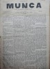 Ziarul Munca , organ social-democrat ,an 1 ,nr. 15 ,1890 , I. Nadejde , C. Mille