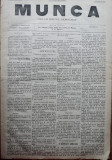 Cumpara ieftin Ziarul Munca , organ social-democrat , an 1 ,nr. 10 ,1890 , I. Nadejde ,C. Mille