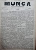 Ziarul Munca , organ social-democrat ,an 1 ,nr. 14 ,1890 , I. Nadejde , C. Mille