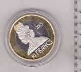 bnk mnd Antilele Franceze - Guadeloupe - 10 Franci 2015 unc , bimetal