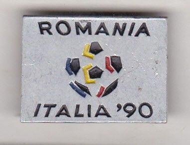 bnk ins Insigna fotbal Romania Italia `90 foto