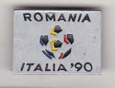 bnk ins Insigna fotbal Romania Italia `90