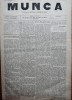Ziarul Munca , organ social-democrat ,an 1 ,nr. 11 ,1890 , I. Nadejde , C. Mille
