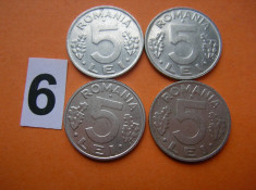 5 LEI 1992 , 1993 , 1994 , 1995 LOT foto