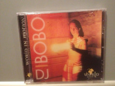 DJ BOBO - WORLD IN MOTION 3D Cover (1996/EMI/GERMANY) - CD NOU/Sigilat/Original foto