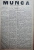 Ziarul Munca , organ social-democrat ,an 1 ,nr. 12 ,1890 , I. Nadejde , C. Mille