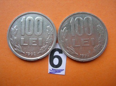 100 LEI 1992 AMBELE VARIANTE foto