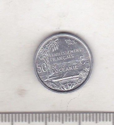bnk mnd Oceania Franceza 50 centimes 1949 unc foto