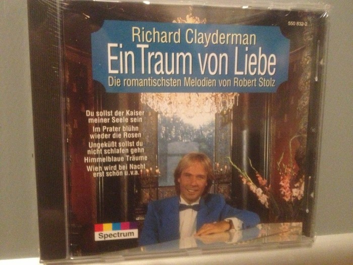 RICHARD CLAYDERMAN - DREAM OF LOVE (1988/SPECTRUM/RFG) - CD NOU/Sigilat/Original