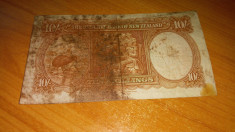 Noua Zeelanda 10 Shillings - 1940 - P158a - Stare F++ foto