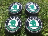 Capace Jante Aliaj Skoda Octavia Fabia Yeti Roomster Superb - 55.5mm - Set 4 Bucati - Emblema Metalica
