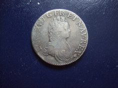 M. Ecu 1716 Franta, argint foto