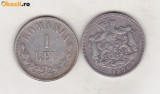 Bnk mnd Romania - 1 Leu 1876 - REPLICA - alama argintata