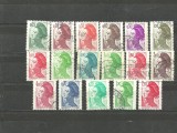 FRANTA 1982 - PICTURA DUPA DELACROIX, serie deparaiata stampilata, PT37