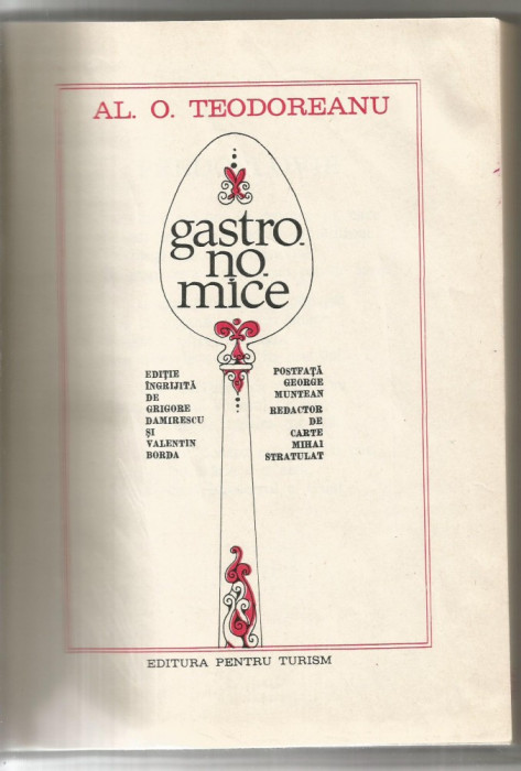 2B() AL.O.TEODOREANU-Gastronomice 1973