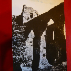 Ilustrata - Cetate Slimnic judet Sibiu - Ruine , anii '50