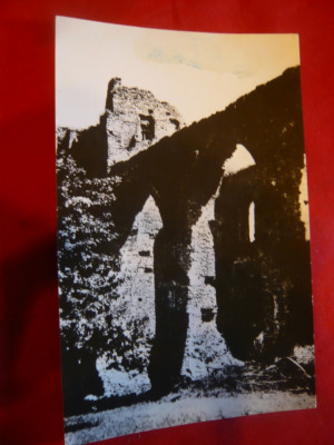 Ilustrata - Cetate Slimnic judet Sibiu - Ruine , anii &amp;#039;50 foto