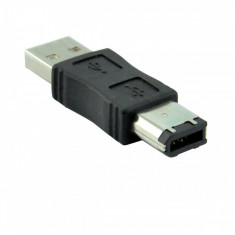 Adaptor Firewire IEEE 1394 6 Pin Male to USB 1.1/2.0 A Male foto