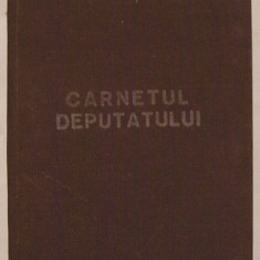 Carnetul Deputatului - Consiliul Popular Al Judetului Neamt 1987 (VEZI DESCRIERE