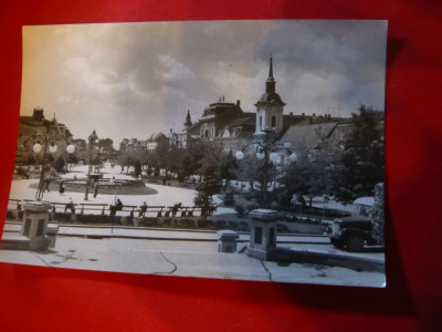 Ilustrata - Targu Mures - Piata I.V.Stalin , anii &amp;#039;50 foto